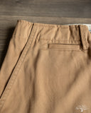 Merz b. Schwanen CHINO01 - Wide Cut Chinos - Khaki
