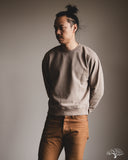 Merz b. Schwanen CREW01 Relaxed Cotton Soft Fleece Sweatshirt - Faded Grain