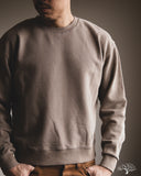 Merz b. Schwanen CREW01 Relaxed Cotton Soft Fleece Sweatshirt - Faded Grain