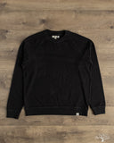 EASYCREW01 Relaxed Lightweight Raglan Sweatshirt - Black