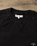 EASYCREW01 Relaxed Lightweight Raglan Sweatshirt - Black