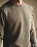 Merz b. Schwanen EASYKNIT01 Lightweight Waffle Knit Sweater - Army