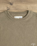 Merz b. Schwanen EASYKNIT01 Lightweight Waffle Knit Sweater - Army