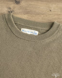 Merz b. Schwanen EASYKNIT01 Lightweight Waffle Knit Sweater - Army