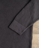 Merz b. Schwanen EASYKNIT01 Lightweight Waffle Knit Sweater - Charcoal