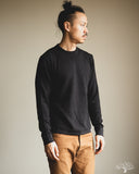 Merz b. Schwanen EASYKNIT01 Lightweight Waffle Knit Sweater - Charcoal