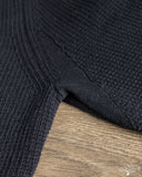Merz b. Schwanen EASYKNIT01 Lightweight Waffle Knit Sweater - Dark Navy