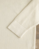 Merz b. Schwanen EASYKNIT01 Lightweight Waffle Knit Sweater - Nature