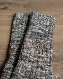 Merz b. Schwanen GS07 Organic Cotton Mélange Socks - Deep Black/Nature