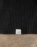 Merz b. Schwanen HDSC01SK Merino-Silk-Cashmere Unisex Hooded Scarf - Deep Black