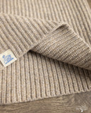 Merz b. Schwanen HDSC01SK Merino-Silk-Cashmere Unisex Hooded Scarf - Faded Grain