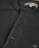 Merz b. Schwanen HENLEY01TH Long-Sleeve Thermal Henley - Deep Black