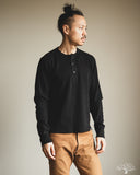Merz b. Schwanen HENLEY01TH Long-Sleeve Thermal Henley - Deep Black