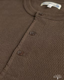 Merz b. Schwanen HENLEY01TH Long-Sleeve Thermal Henley - Espresso