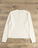 Merz b. Schwanen HENLEY01TH Long-Sleeve Thermal Henley - Nature