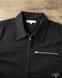 Merz b. Schwanen JKT07 Zipped Twill Jacket - Deep Black