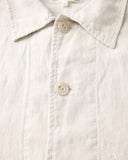 Merz b. Schwanen JKT08LI Cropped Worker's Linen Jacket - Light Stone