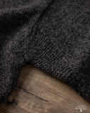 Merz b. Schwanen LOCC01 Merino Wool-Cashmere Crew Pullover - Grey Melange / Black
