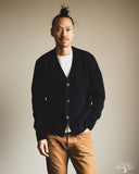 Merz b. Schwanen LOCG02 Merino-Cashmere Cardigan - Dark Navy
