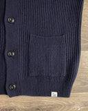 Merz b. Schwanen LOCG02 Merino-Cashmere Cardigan - Dark Navy