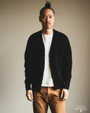 Merz b. Schwanen LOCG02 Merino-Cashmere Cardigan - Deep Black