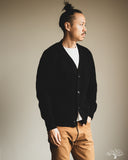 Merz b. Schwanen LOCG02 Merino-Cashmere Cardigan - Deep Black
