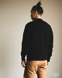 Merz b. Schwanen LOCG02 Merino-Cashmere Cardigan - Deep Black