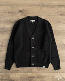 Merz b. Schwanen LOCG02 Merino-Cashmere Cardigan - Deep Black