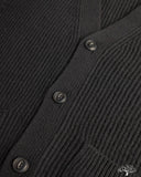 Merz b. Schwanen LOCG02 Merino-Cashmere Cardigan - Deep Black