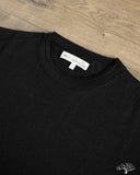 Merz b. Schwanen MERINOTEE01 Refined Knitted Merino Wool T-Shirt - Deep Black