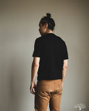 Merz b. Schwanen MERINOTEE01 Refined Knitted Merino Wool T-Shirt - Deep Black
