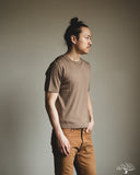 Merz b. Schwanen MERINOTEE01 Refined Knitted Merino Wool T-Shirt - Shore Sand