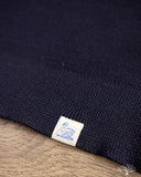 Merz b. Schwanen MWZP04 Merino Wool Ribbed Half-Zip Pullover - Dark Navy