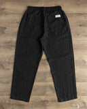 Merz b. Schwanen PANTS05LI Linen Drawstring Pants - Deep Black