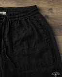 Merz b. Schwanen PANTS05LI Linen Drawstring Pants - Deep Black