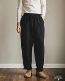 Merz b. Schwanen PANTS05LI Linen Drawstring Pants - Deep Black