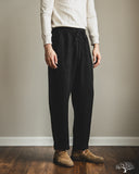 Merz b. Schwanen PANTS05LI Linen Drawstring Pants - Deep Black