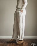 Merz b. Schwanen PANTS05LI Linen Drawstring Pants - Light Stone