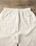 Merz b. Schwanen PANTS05LI Linen Drawstring Pants - Light Stone