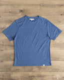 Merz b. Schwanen PIMATEE01 Organic Pima Cotton T-Shirt - Indigo Mid-Wash