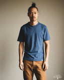 Merz b. Schwanen PIMATEE01 Organic Pima Cotton T-Shirt - Indigo Mid-Wash