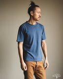 Merz b. Schwanen PIMATEE01 Organic Pima Cotton T-Shirt - Indigo Mid-Wash