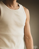 Merz b. Schwanen RIBTANK01 Ribbed Tank Top - Nature