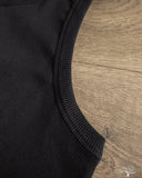 RIBTANK01 Ribbed Tank Top - Deep Black