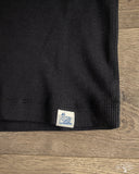 RIBTANK01 Ribbed Tank Top - Deep Black