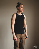 Merz b. Schwanen RIBTANK01 Ribbed Tank Top - Charcoal