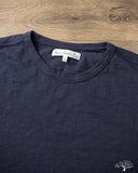 Merz b. Schwanen SCT04 Slub Pima Cotton Tee - Deep Blue