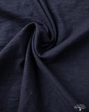 Merz b. Schwanen SCT04 Slub Pima Cotton Tee - Deep Blue