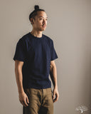 Merz b. Schwanen SCT04 Slub Pima Cotton Tee - Deep Blue