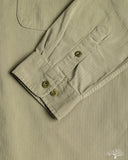 Merz b. Schwanen SHIRT01HB - Herringbone Long-Sleeve Shirt - Army